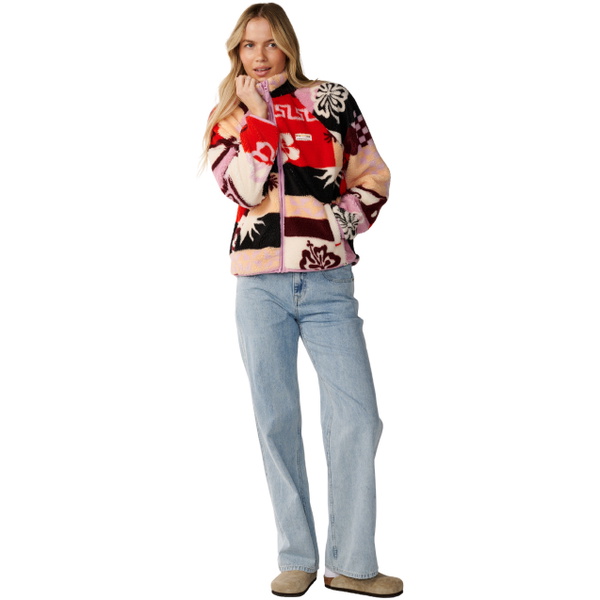 2026 Rip Curl Womens Party Pack Zip Through Polar Fleece 0EGWFL - Multi